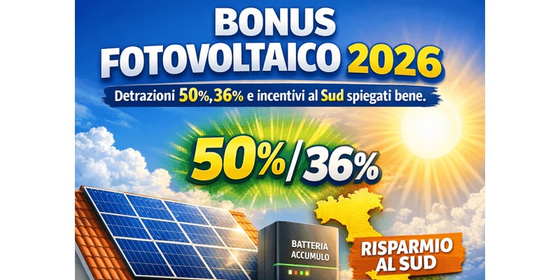 Detrazioni e risparmio al sud
