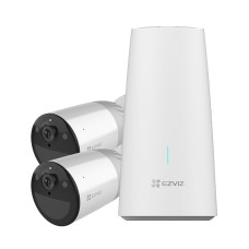 Kit base + 2 telecamere da esterno a batteria - FHD