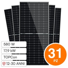 Pannelli Solari Fotovoltaici Jinko 580W TIER 1 Monocristallini TOPCon IP68 17,98 KW