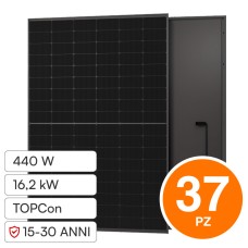 Pannelli Fotovoltaici Osda 440W TIER 1 Monocristallini TOPCon Full Black 16,3 KW