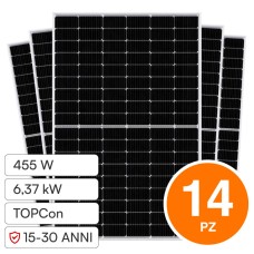 Pannelli Solari Fotovoltaici Jinko 455W TIER 1 Monocristallini TOPCon 6,4 KW