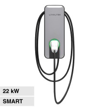 Wall Box 22kW Trifase IP54 IK10 Smart a Parete Bluetooth Wi-Fi Cavo Tipo 2 da 5 metri